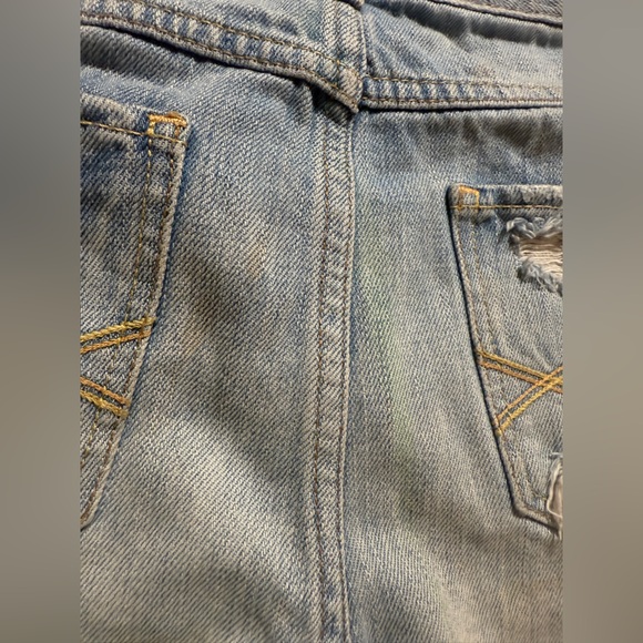 Abercrombie & Fitch Light Blue Distressed Denim Cutoff Shorts size 28 - Picture 5 of 13